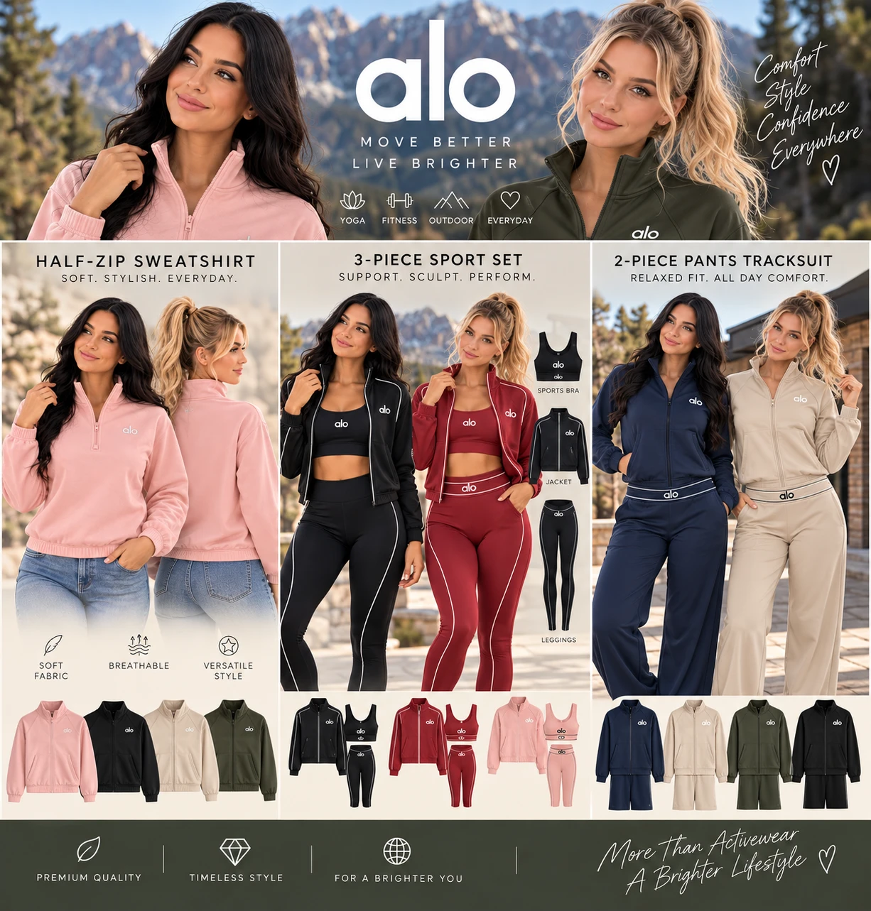 Catálogo de estilos de la colección Alo